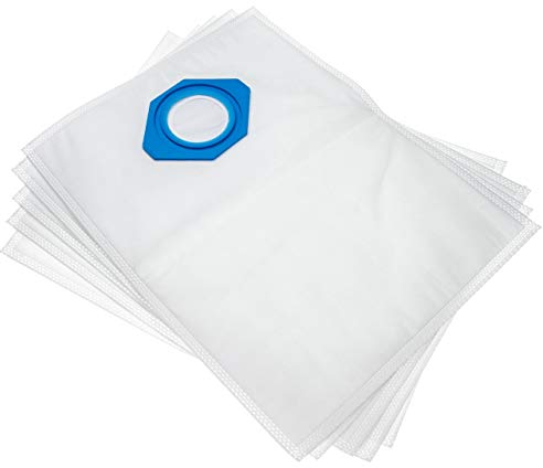 vhbw 5x bolsa compatible con Nilfisk GDS1010, GDP2000, GD 90 S, GM 80 C, GM 80 aspiradora - vellón micro, 37,8 cm x 29,8 cm blanco