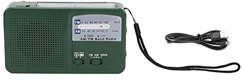 Wind Up Solar Radio, Emergency Light Hand Crank Radio, Electricity Multifunction Flashlight with Mobile Phone Charging for Camping Outdoor Climbing Backpack Hiking