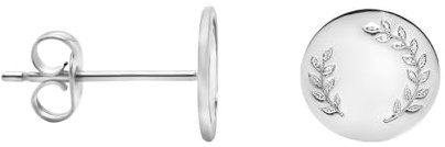 SOFIA MILANI - Damen Ohrringe 925 Silber - Blatt Kreis Ohrstecker