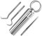 Outdoor Tragbarer Zahnstocher-Set Edelstahl-Zahnstocher und Zahnstocherhalter Tragbare rostbeständige Outdoor-Zahnstocherwerkzeuge Praktisches Design und langlebig