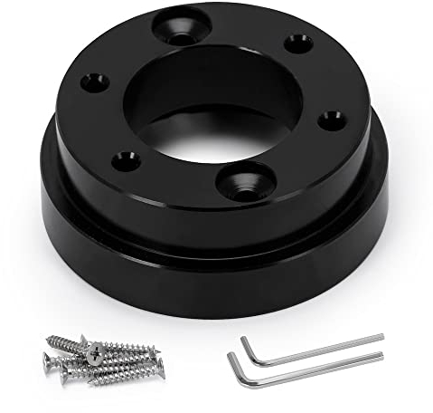70mm 2.75 Steering Wheel Adapter Plate Hub Boss For Logitech G29 G920 G923 Upgrade 13 14 inch Steering Wheel Socket Ring Game Replacement Part Racing Car Game Modification Aluminum