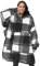 Catalonia Classy Übergroße Sherpa Karierte Hoodie Decke, Flauschige Warme Oversized Kuscheldecke mit Ärmeln und Kapuze, Tragbare Decke zum Anziehen als Geschenkidee für Damen Herren