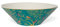 Sara Miller Chelsea Collection Grand saladier vert dans une boîte pour Portmeirion