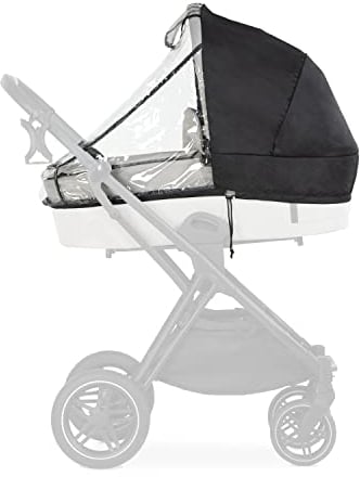hauck Universal Regenschutz Kinderwagen/Babywanne, Gute Luftzirkulation, Verschließbares Kontakt-Fenster, Wetterschutz Kinderwagen, Transparent