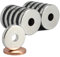 [10 Stück] Neodym Magnet Ringmagnete extra stark Magnetring Magnete Mit 5,2mm Loch Bohrung Runder Ring 18mm x 3mm Scheiben Flach Rund