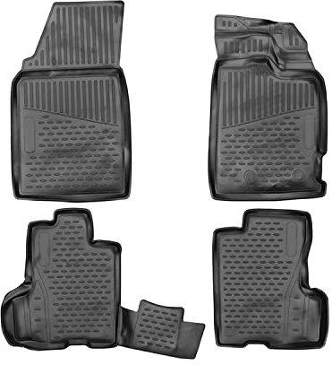 OMAC Gummimatten Fußmatten kompatibel mit Dacia Duster 2018-2024 TPE Automatten Schwarz 4X