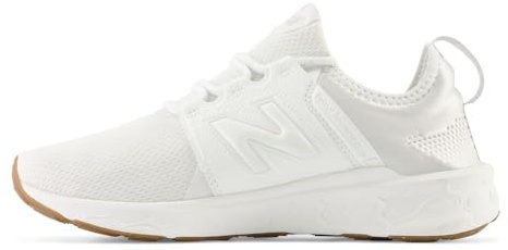 New Balance Women's Fresh Foam X Cruz V3 Running Shoe, White/White/Gum 020, 8.5 W