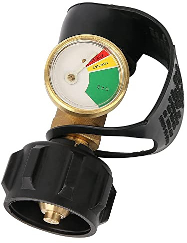 Hundnsney Propane Tank Gauge Level Indicator, Leak Detector, Gas Pressure Meter for RV,with Type 1 Connection