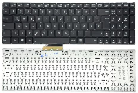 T-ProTek Teclado alemán sin marco compatible con Asus X555L, X555LA