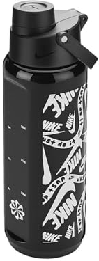 Nike TR Renew Recharge Chug Bottle 24oz/709ml Graphic in Schwarz, Fassungsvermögen: 709ml, N.100.7637.069.24