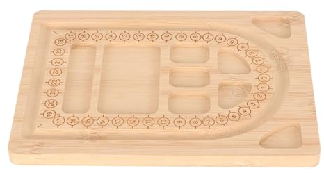 Bambusperlen Designbrett für die Schmuckherstellung, Holzperlenbrett Schmuck Designbrett Bastelvorlage für DIY Design, Perlenarmband, Halskette, Schmuck