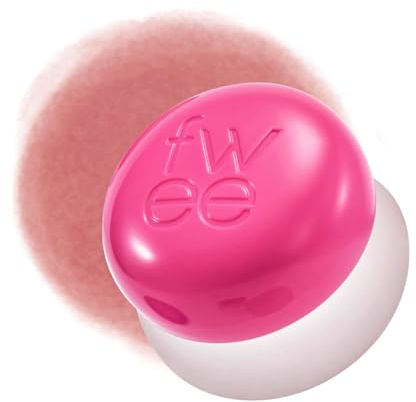 fwee Blurry Pudding Pot | Airbrushed Blush & Lip, Buildable Pigment, Long-lasting, Lightweight, Easy to Blend, Natural Soft Matte Finish - Skirt (Peachy Pink) | 5 g