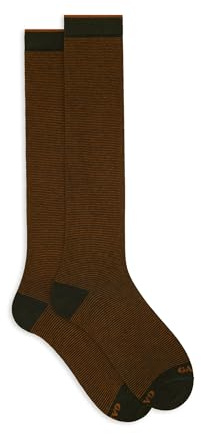 Calze lunghe uomo giallo righine bicolore