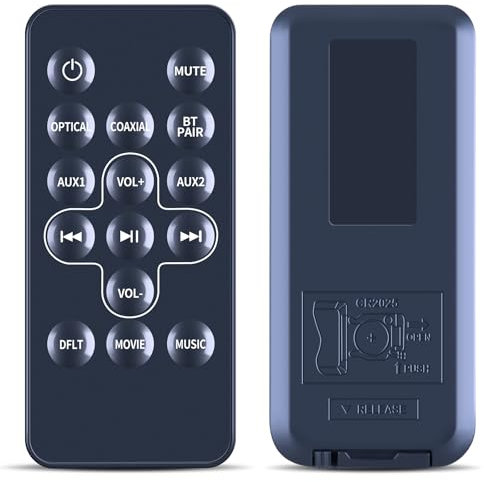 TCNOUMT Replace Sound Bar Remote Control Suitible for Logik L32SBIN16 Soundbars Remote