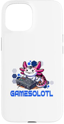 Hülle für iPhone 15 Gamesolotl Kawaii Axolotl Cute Anime Gamer Jungen Mädchen