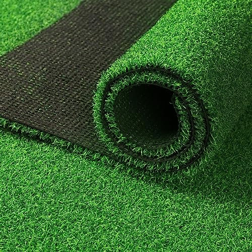 Tapis de Gazon Artificiel Synthétique 4 x 4 m pour Jardin, Terrasse, Paysage, Balcon, Hauteur des Poils 2,5 cm, Gazon pour une Utilisation en Extérieur