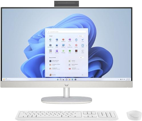 HP 27-cr1006na 27 All-in-One Desktop PC (Intel Core Ultra 7 | 8GB DDR5 RAM | 1TB NVMe SSD | Intel Iris Xe Graphics) - Shell White