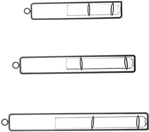 POPETPOP 3pièces Vases Suspendus pour Propagation De Plantes Tubes Hydroponiques Et Décoration Murale pour Fleurs Intérieures Et Plantes Vertes Design Transparent Et Pratique