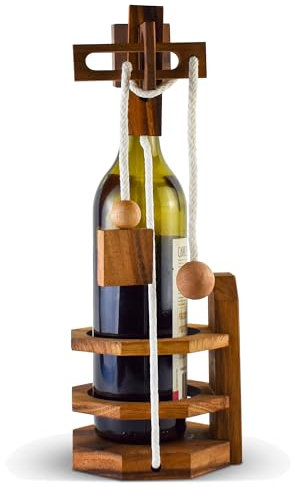 Kidypool Wine Bottle Puzzles for White Elephant Gift for Wine or Beer Fun Brain Teaser Adults Party