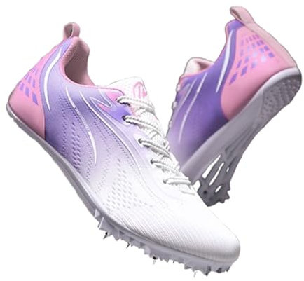 REIJAX Zapatillas de Atletismo Unisex con Clavos de Metal, para Correr, competir y Saltar, con 7 Clavos, para Hombre y Mujer, para Exteriores, Transpirables, para Entrenamiento atlético, 34-44 EU