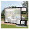 Wasserdichte Transparente PVC-Plane, Outdoor-Terrassen-Vorhang mit Ösen, anpassbare Seitenteile für Balkon, Dach und Pergola, 1 x 1 m