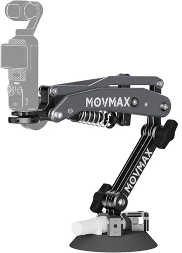 Movmax Blade Arm with N2 Arm Technology for DJI Pocket 3, Insta360 & GoPro HERO 12 – Hydraulic Damping, 7 Adjustable Arm, Universal 1/4 Locking Screw