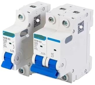 Disjoncteur de protection de puissance NXB-63 1P 2P 3P 4P Courbe D Type D Interrupteur pneumatique DZ47 32A 40A 1 pièce(2P,2A)