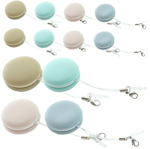 FONDOTIN 12pcs Macaron Screen Cleaning Wipes Lens Cleaner for Glasses Eyeglass Cleaner Phone Tv Screen Wipes