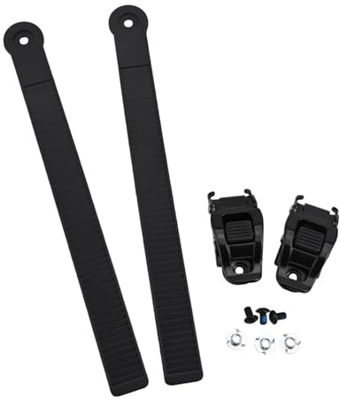 Helilyco Snowboard Ankle Ladder Strap Bindeschnallen Snowboards und Rollschuhe Nylon für Schwarz 2er-Pack