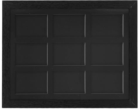 BESPORTBLE Baseballkarten Wanddisplayrahmen für 9 Karten Transparente Sammelkarten Vitrine aus Klarem Material Wandmontage für Baseball Basketball Hockey und Fußball Schützender Sammelkarten