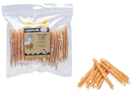 Beeztees Hundesnack Kausticks mit Huhn Megapack 12.5cm 100 STK Kauartikel