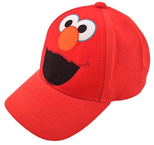 Sesame Street Toddler Boys Elmo Character Cotton Baseball Cap, Light Red, Age 2-4