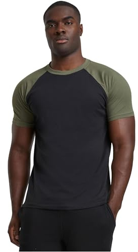 URBAN CLASSICS Maglietta da Uomo a Manica Corta in Cotone, Lunghezza Regolare, Stile Casual, Colori Spezzati RAGLAN, Taglie S-5XL