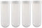 sourcing map 10Stk. 100ml Kunststoff Zentrifugenröhrchen mit Schraube Deckel Polypropylene Graduiertes Mikrozentrifugen Rohr Runder Boden Klar Vorratsbehälter für Perlen Proben Labor