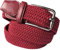 LisaModa Herren Stretch Flechtgürtel LM1000 Stretchgürtel Stoffgürtel Viele Farben (Bordeauxrot, 100-125)