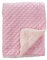 CREVENT Gemütlicher, weicher Fleece-Überwurf, warme Sherpa-Rückseite, Babydecke für Kleinkinder, Kinderbett, Kinderwagen, 75 x 100 cm, rosa Punkte