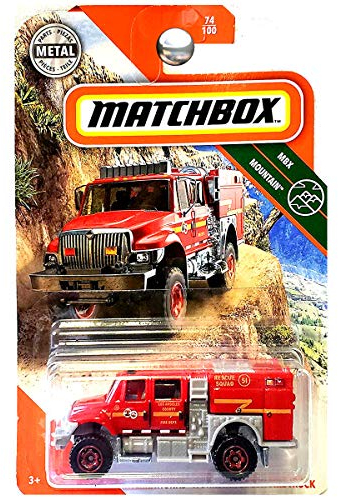 Matchbox International Workstar Feuerwehrauto mit Bürste
