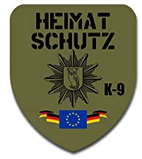 Aufkleber/Sticker Heimatschutz Feldmütze K9 Wache Soldat Kämpfer 6x7cm #A4976