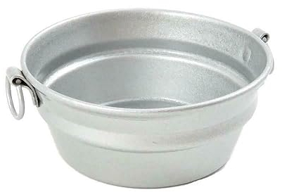Maison de Poupées Rond Métal Laver Baignoire Miniature 1:12 Cuisine Blanchisserie Accessoire