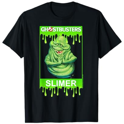 Ghostbusters Slimer Portrait Poster T-Shirt