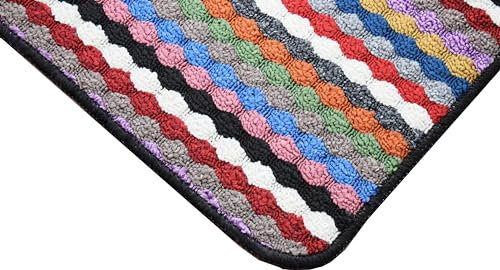 SrS Rugs® Non Slip Kitchen Door Mats & Hallway Runners Washable Rug UK (Multi, 80cm x 150cm)