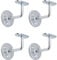 Zinc Plated Handrail Brackets for Stair Bannister Handrail Wood and Steel Handrail - Pack of 4