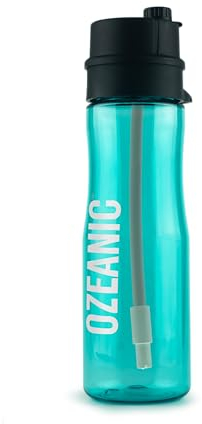 OZEANIC - EcoBottle 2.0 – Agua Pura en Cualquier Lugar | Purifica, Hidrata y Protege | Ozonizador Avanzado | Elimina 99,9% Virus y Bacterias | Azul. 750ml Nuevo Modelo