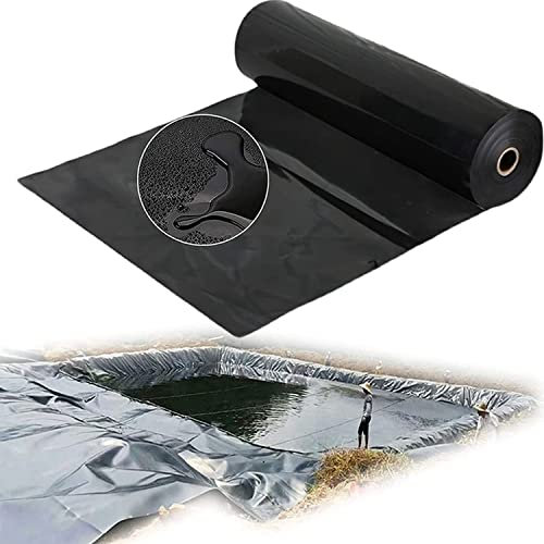 LIMEIDM Bâches pour Bassin Doublure D'étang Noir Membrane de Jardin pour Piscine Épaisseur 0.2mm Peaux D'étang Liner pour Les Les fontaines de Jardin,Les Cascades et Les Jardins aquati,2x4m