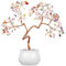 Nupuyai Kristall Baum Feng Shui Edelstein Baum mit Keramische Basis, Glücksbaum, Geldbaum Geschenk, Hochzeit Deko für viel Glück 8-9,5 Zoll