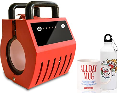 ANYTHLY Portable Mug Heat Press Machine 220V UK Plug, Mug Press Machine Sublimation Printing for Latte Mugs, Tumblers Heat Press, Heat Transfer Sublimation Mug Press for 10 oz -15 oz Cup, Easy to DIY