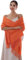 RIIQIICHY Women Scarf Orange Pashmina Shawls and Wraps for Wedding Ladies Winter Scarves