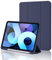 Custodia Cover per iPad (A16) 11 Generazione 11 Pollici 2025/iPad 10 Generazione 2022 iPad 10,9 con portapenne, Cover Tablet Sottile con Retro in Morbido TPU con Auto Svegliati/Sonno, Blu Scuro