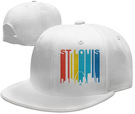 494 Baseball Kappe Vintage Skylines St. Louis Missouri Baseball Mütze Baumwolle Sonnenblende Mütze Unisex Basecap Für Teenager, Running, Reisen