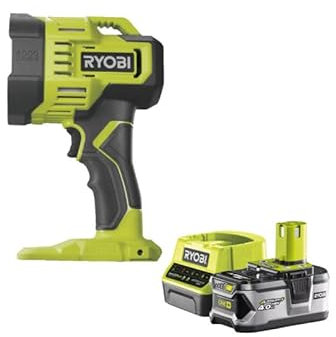 Pack RYOBI Spot LED RYOBI 18V One+ 3000 Lumens RLS18-0 - 1 Batterie 4.0Ah - 1 Chargeur rapide RC18120-140